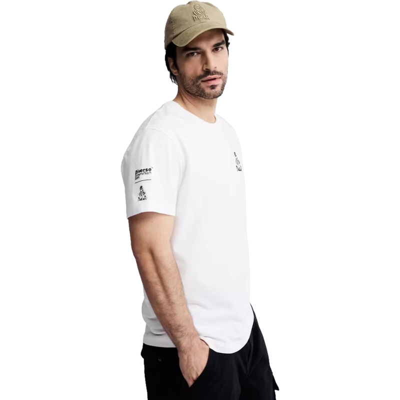 Camiseta con el logo de Dakar SMW263 blanca