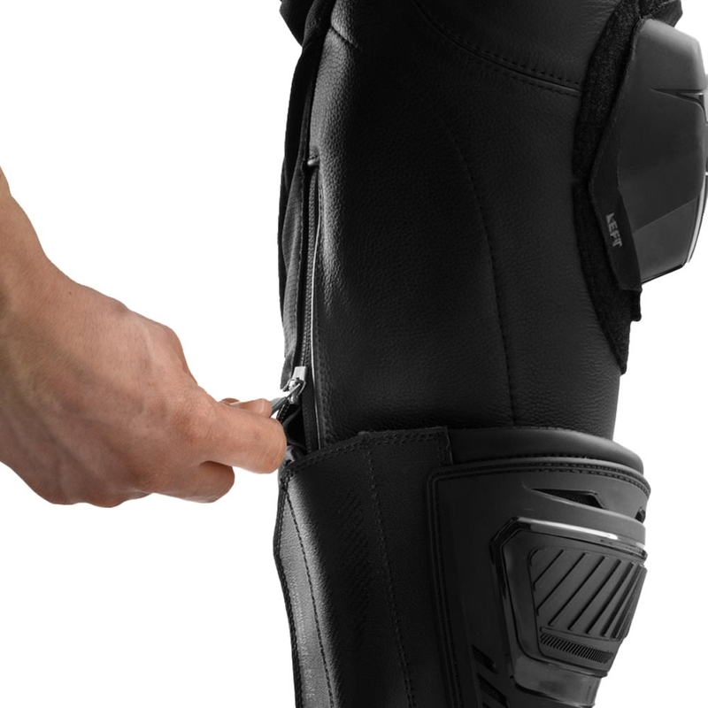 Pantalones de moto de cuero Rebelhorn Inferno negros