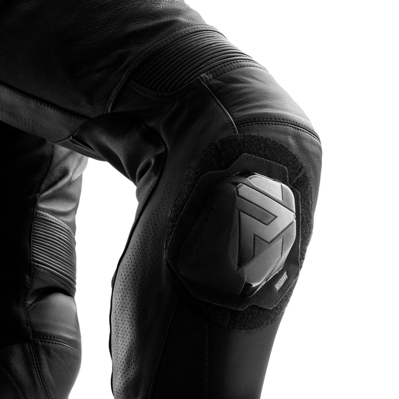 Pantalones de moto de cuero Rebelhorn Inferno negros