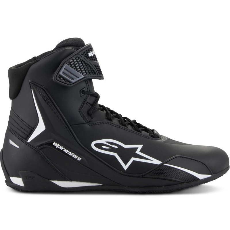 Botas de moto Alpinestars Faster-4 negras y blancas