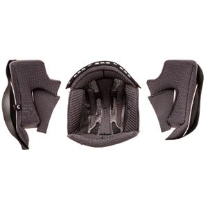 Almohadillas para las mejillas y gorro para cascos de moto Cassida AERO, color negro.
