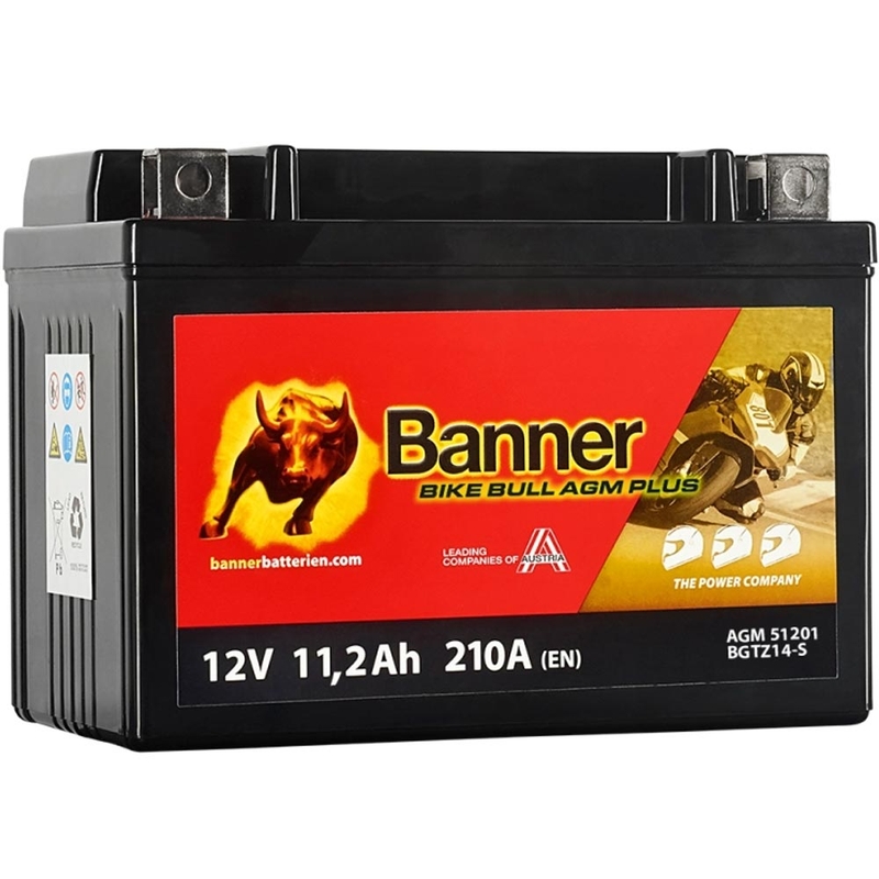 Batería AGM Banner BIKE BULL AGM PLUS 51201 BGTZ14-S