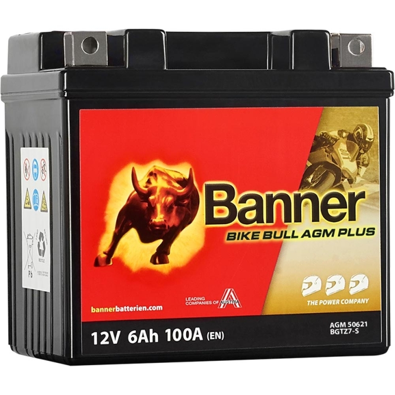 Batería AGM Banner Bike Bull AGM PLUS AGM PLUS 506 21 / BGTZ7-S - GTZ7-S