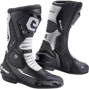 Botas de moto Eleveit ST-01 negras y blancas