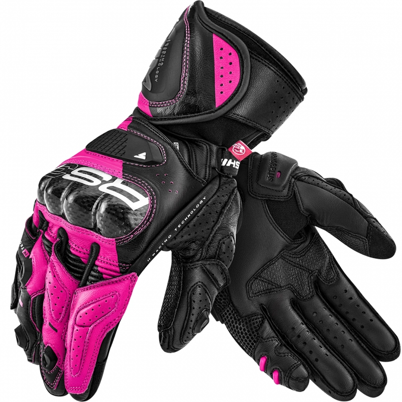 Guantes de moto para mujer Shima RS-3 rosas