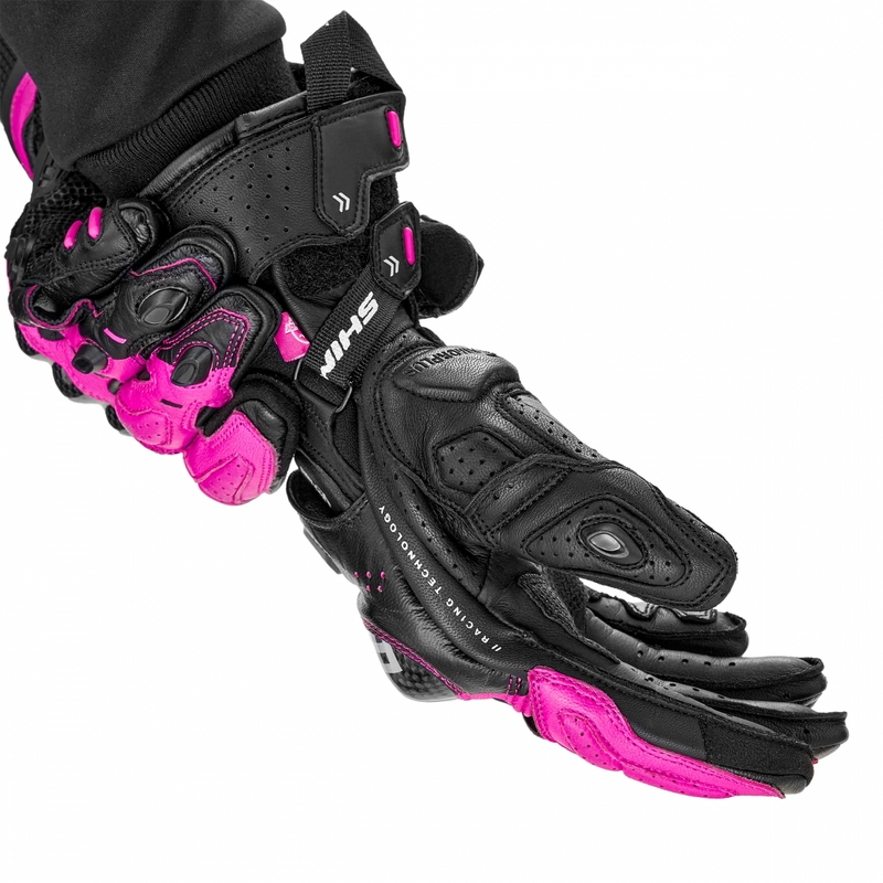Guantes de moto para mujer Shima RS-3 rosas