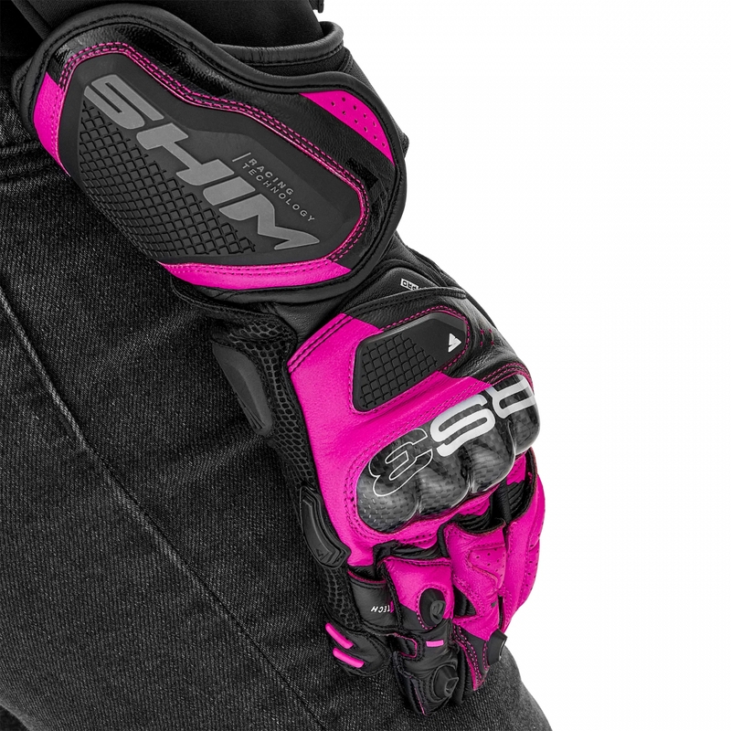 Guantes de moto para mujer Shima RS-3 rosas