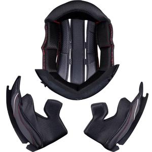 Interior de repuesto para casco de moto MT Atom 2 SV, color negro