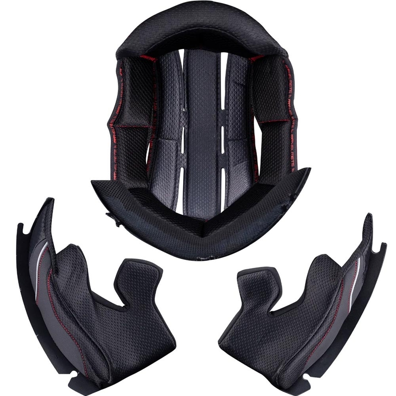 Interior de repuesto para casco de moto MT Atom 2 SV, color negro