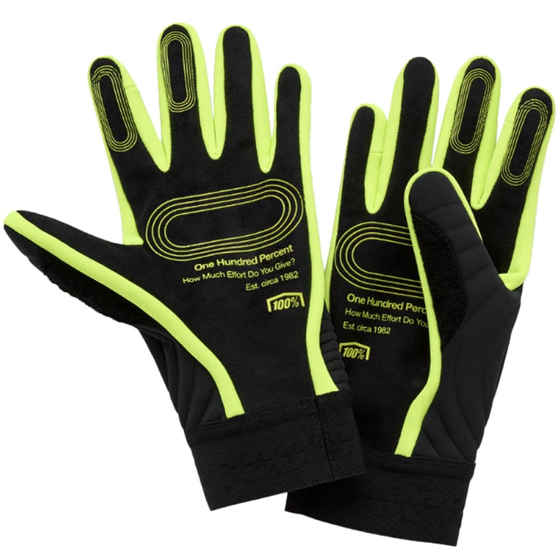Guantes de motocross 100% - USA BRISKER EXTREME amarillo flúor-negro