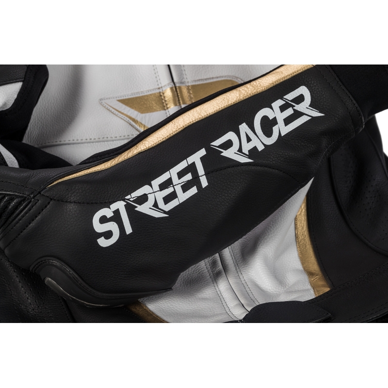 Dámská kombinéza Street Racer Kiara černo-bílo-zlatá