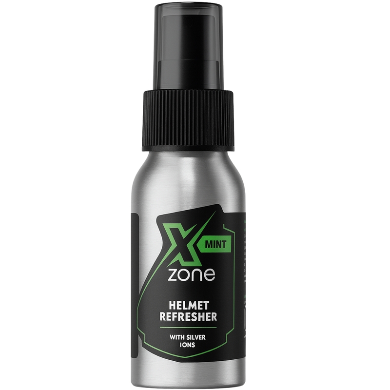 Ambientador para casco Xzone® con iones de plata y aroma a menta, 50 ml.