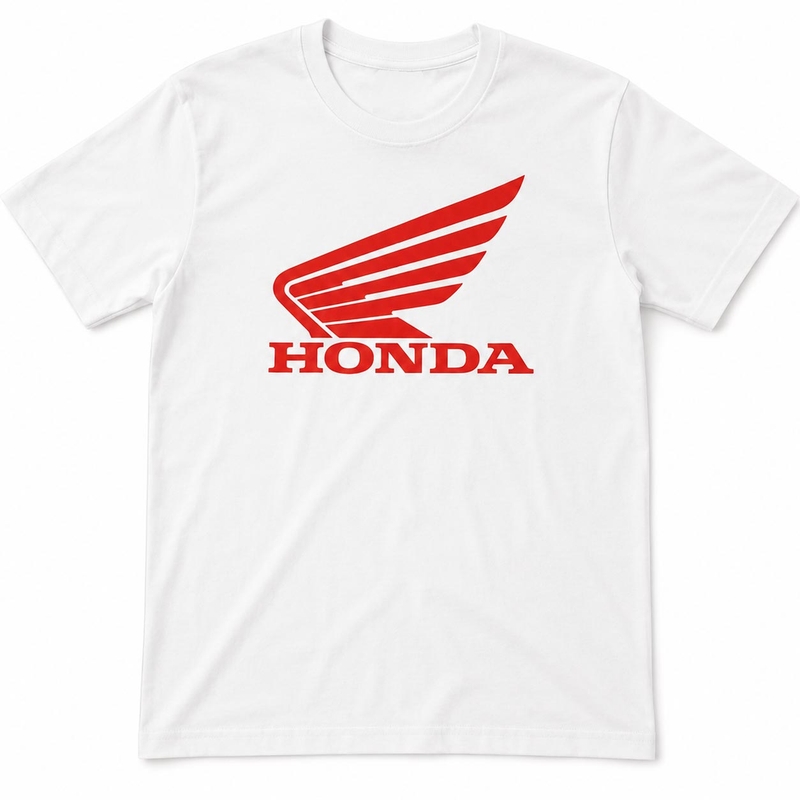 Camiseta blanca Honda Racing Honda Wing
