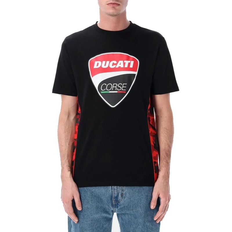 Camiseta Ducati Corse CAMU DETAILS negra