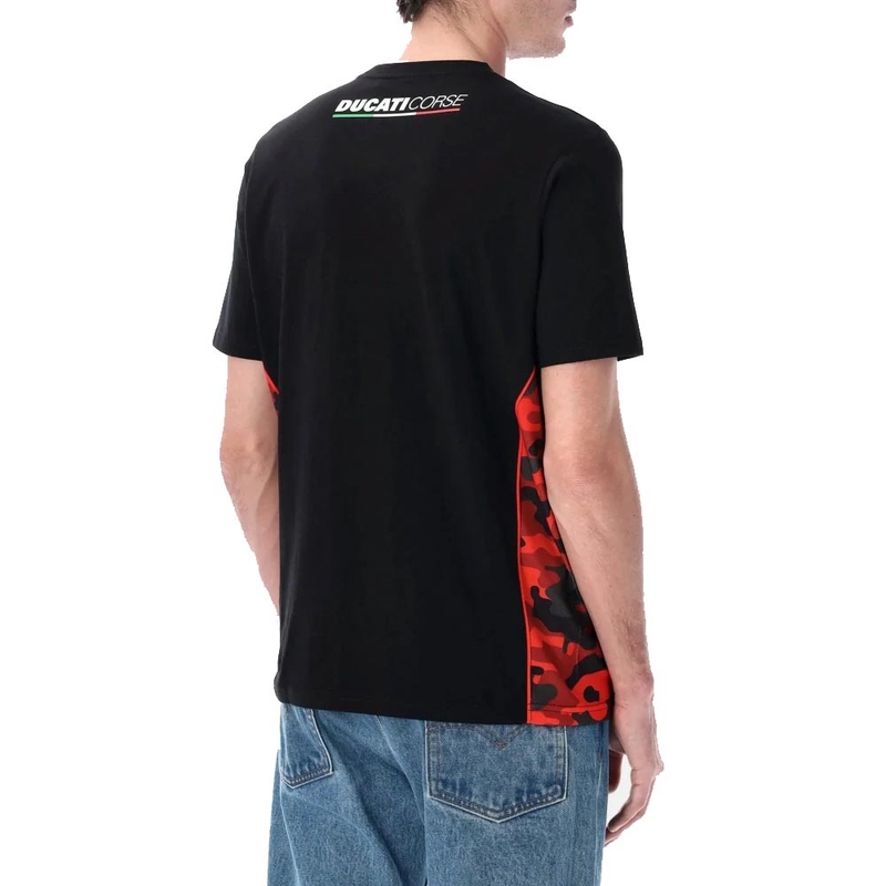 Camiseta Ducati Corse CAMU DETAILS negra