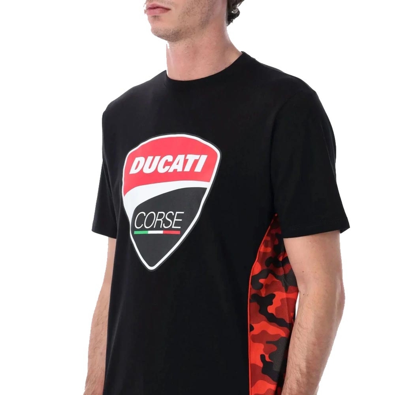 Camiseta Ducati Corse CAMU DETAILS negra