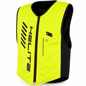 Chaleco con airbag Helite Double Turtle Hivis verde-amarillo