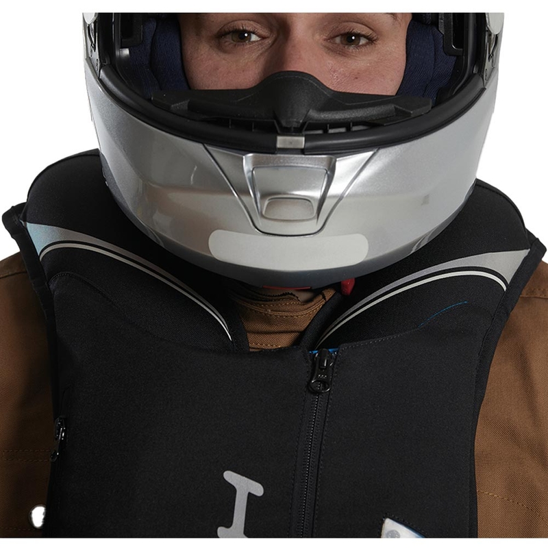 Chaleco con airbag Helite Double Turtle Hivis verde-amarillo