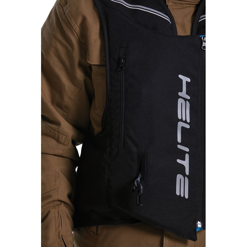 Chaleco con airbag Helite Double Turtle Hivis verde-amarillo