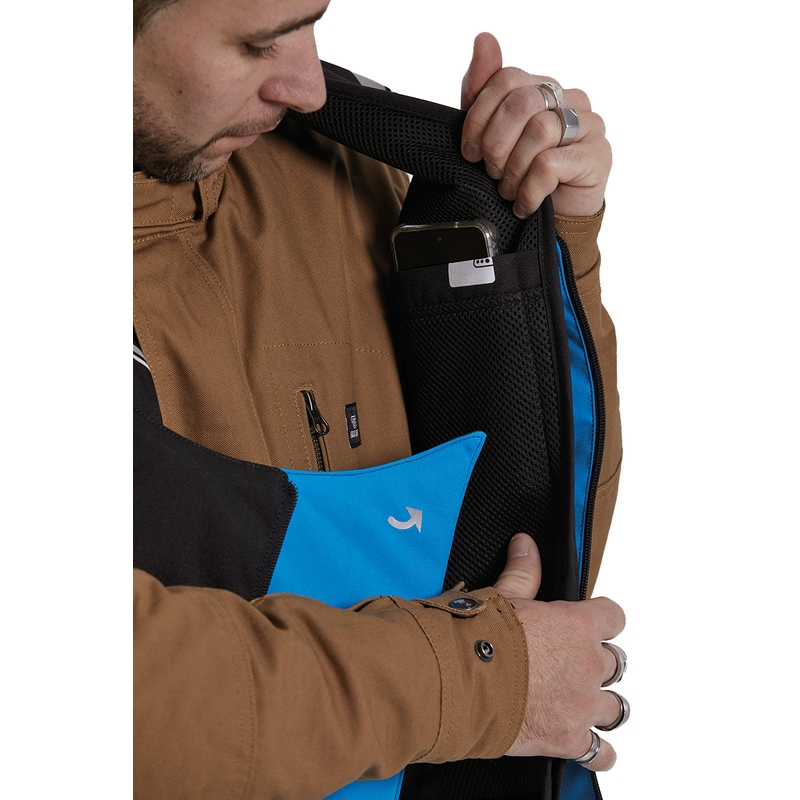 Chaleco con airbag Helite Double Turtle Hivis verde-amarillo