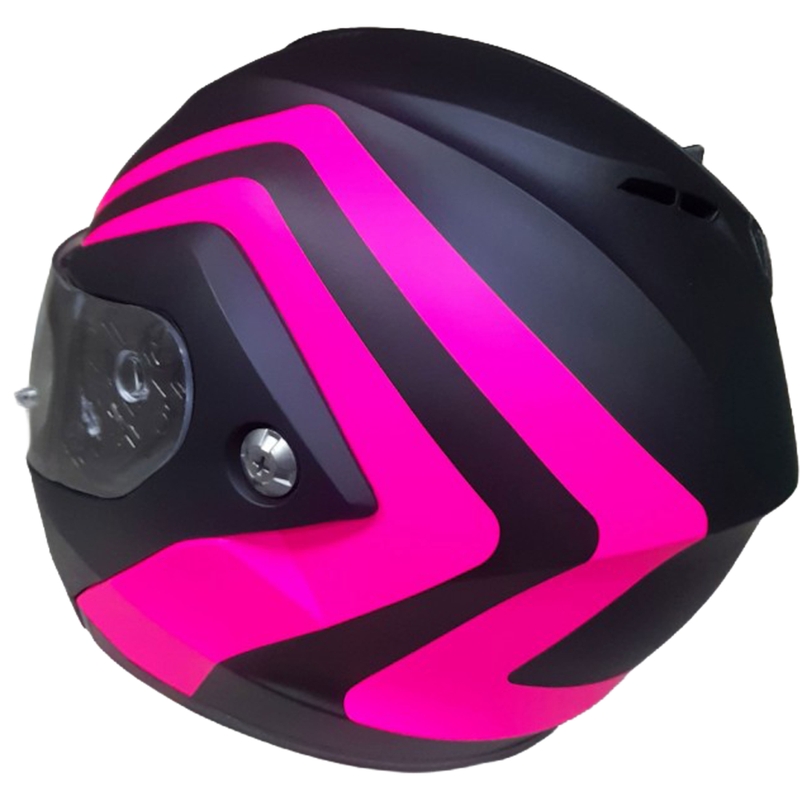 Casco de moto abatible HJC C91N Nepos MC8SF negro-rosa