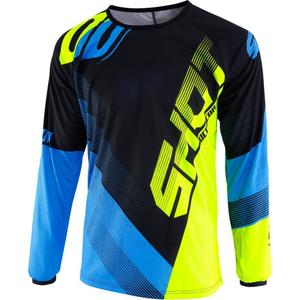 Motokrosový dres Shot DEVO Ultimate modro-fluo žlutý výprodej