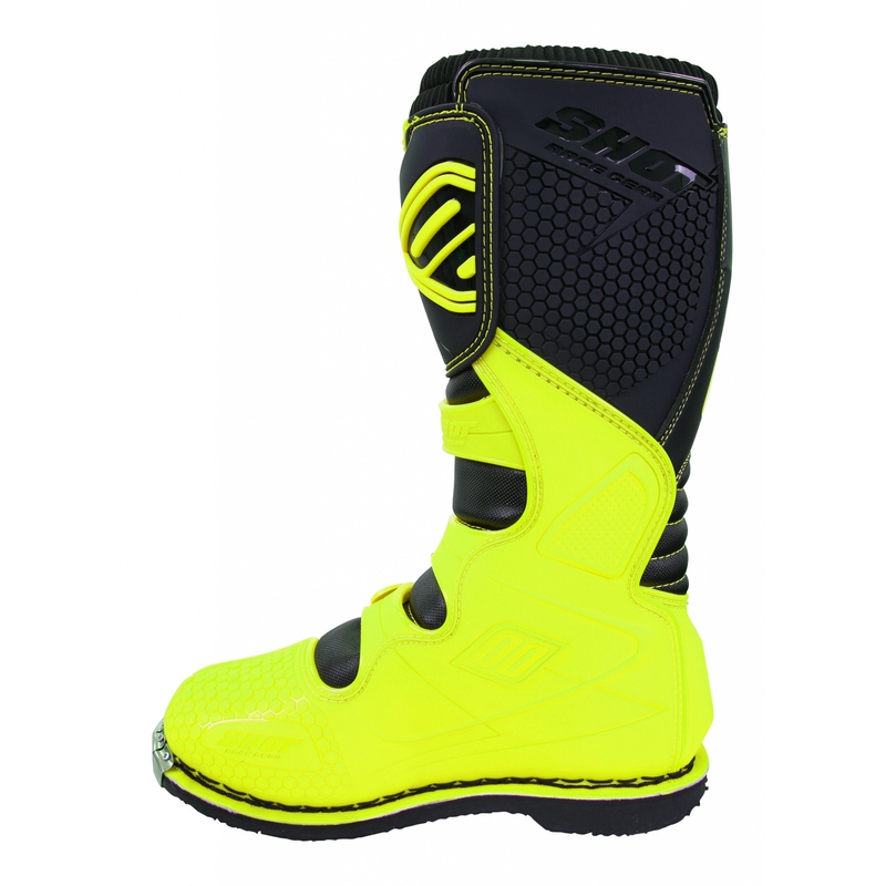 Boty na motorku Shot X10 černo-fluo žluté výprodej