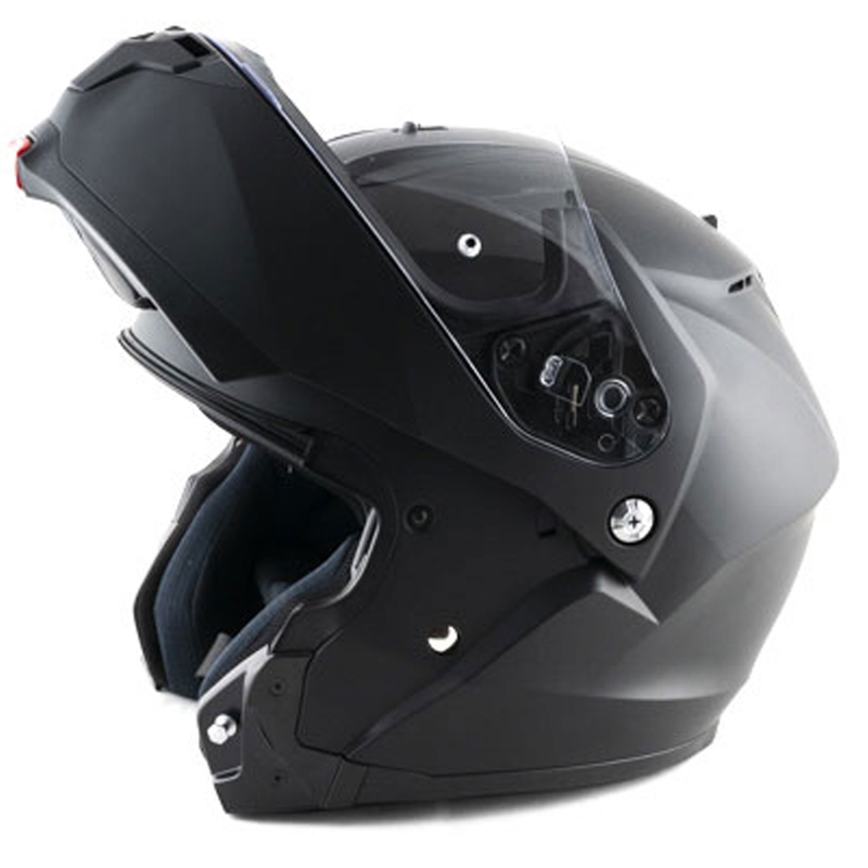 Casco de moto abatible HJC C91N Solid semi negro