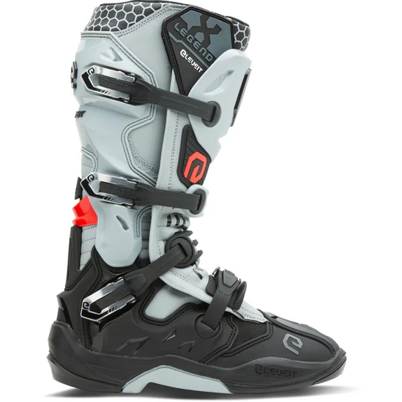 Botas de motocross Eleveit X-Legend EVO negras y grises