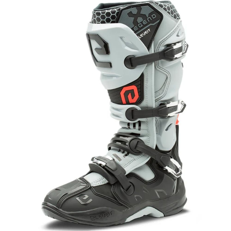 Botas de motocross Eleveit X-Legend EVO negras y grises