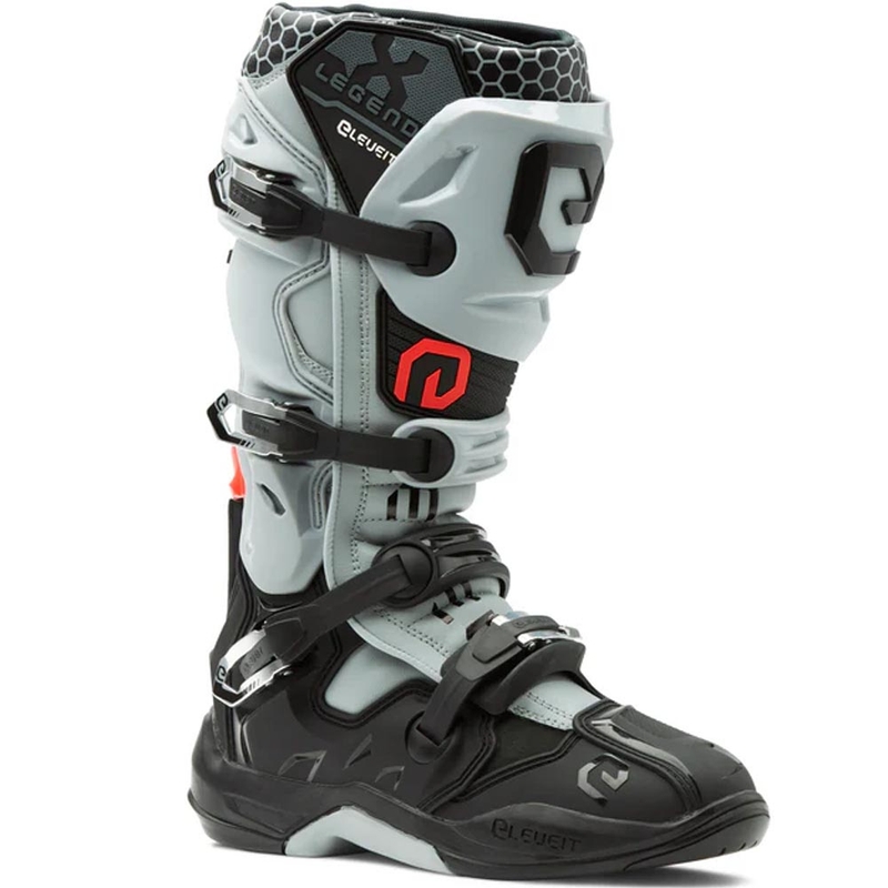 Botas de motocross Eleveit X-Legend EVO negras y grises