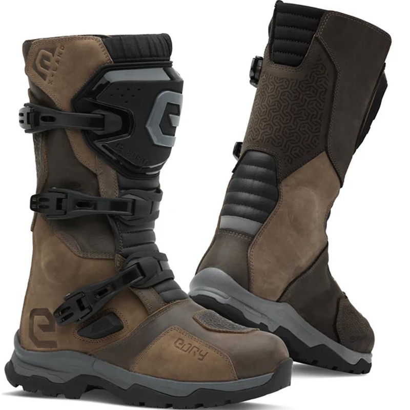 Botas de moto Eleveit X Land ADV E-Dry marrones