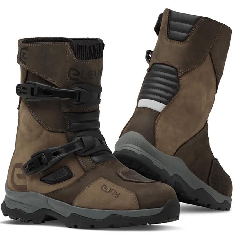 Botas de moto Eleveit X Land ADV Low E-Dry marrones