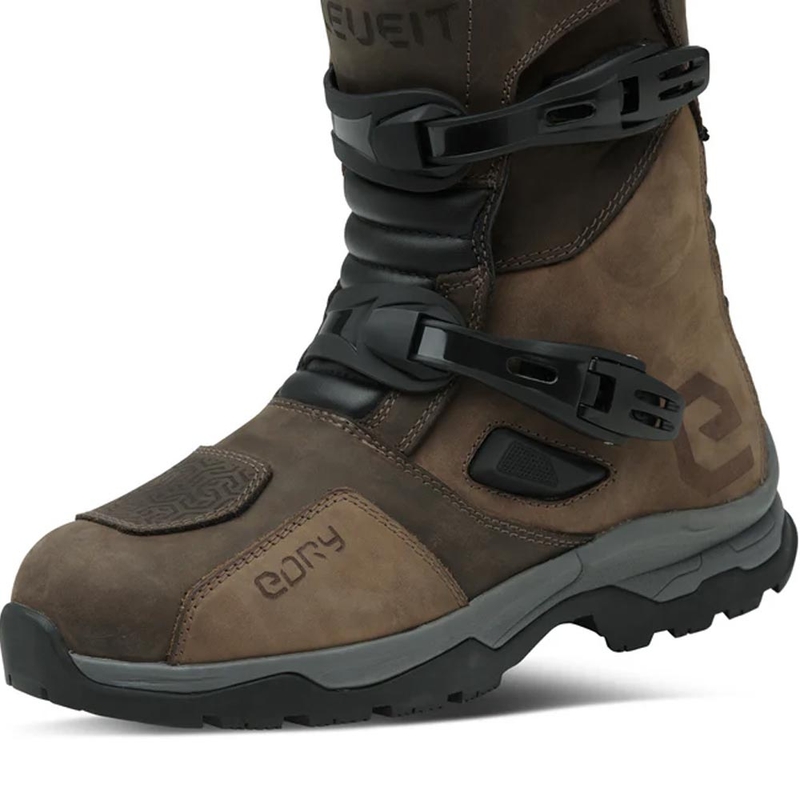 Botas de moto Eleveit X Land ADV Low E-Dry marrones