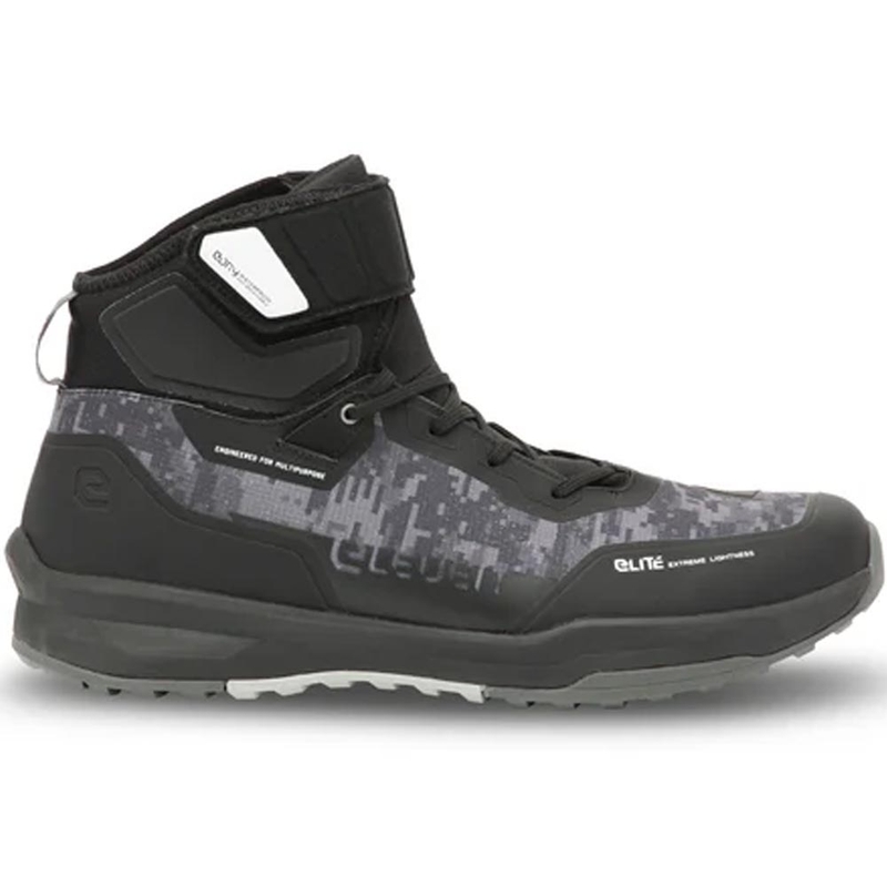 Botas de moto Eleveit STRATOS E-Dry, color negro camuflaje