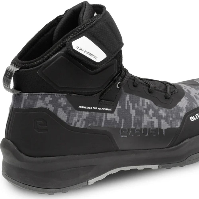 Botas de moto Eleveit STRATOS E-Dry, color negro camuflaje