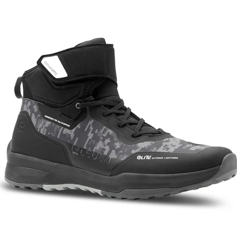 Botas de moto Eleveit STRATOS E-Dry, color negro camuflaje