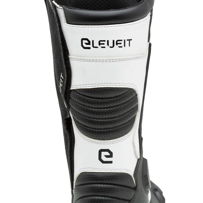 Botas de moto Eleveit ST-01 negras y blancas