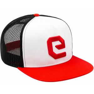 Gorra Eleveit con logo blanco y rojo