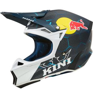 Casco de motocross KINI Red Bull MXC2 2.0 azul-blanco