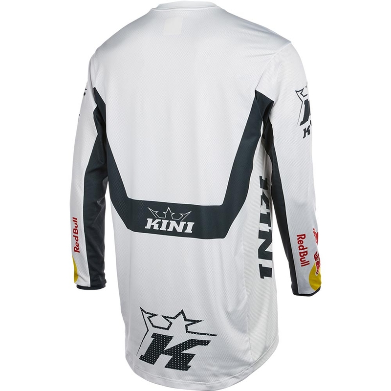 Camiseta de motocross KINI Red Bull MXC 1.0 blanca