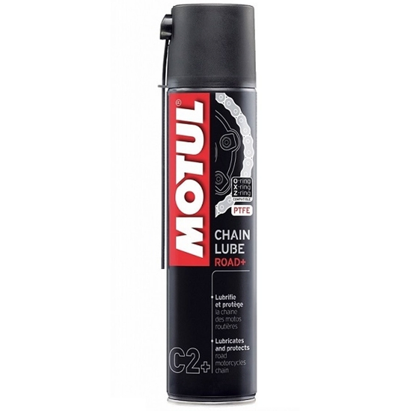 Lubricante en spray para cadenas Motul C2+ Road Plus 400 ml