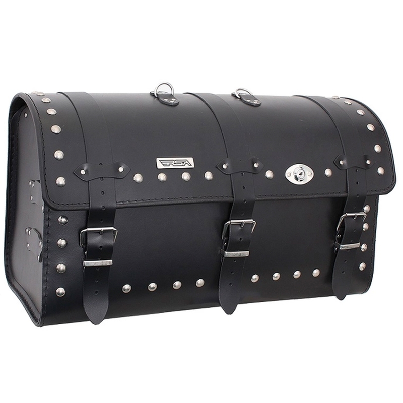 Chopper RSA-18B maletín de cuero para moto con cerradura
