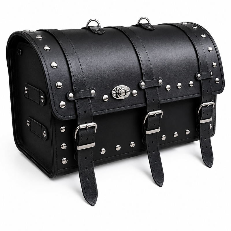 Chopper RSA-13B maletín de cuero para moto con cerradura