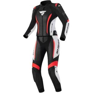 Mono de moto para mujer Shima Miura 2.0 negro-blanco-rojo fluo
