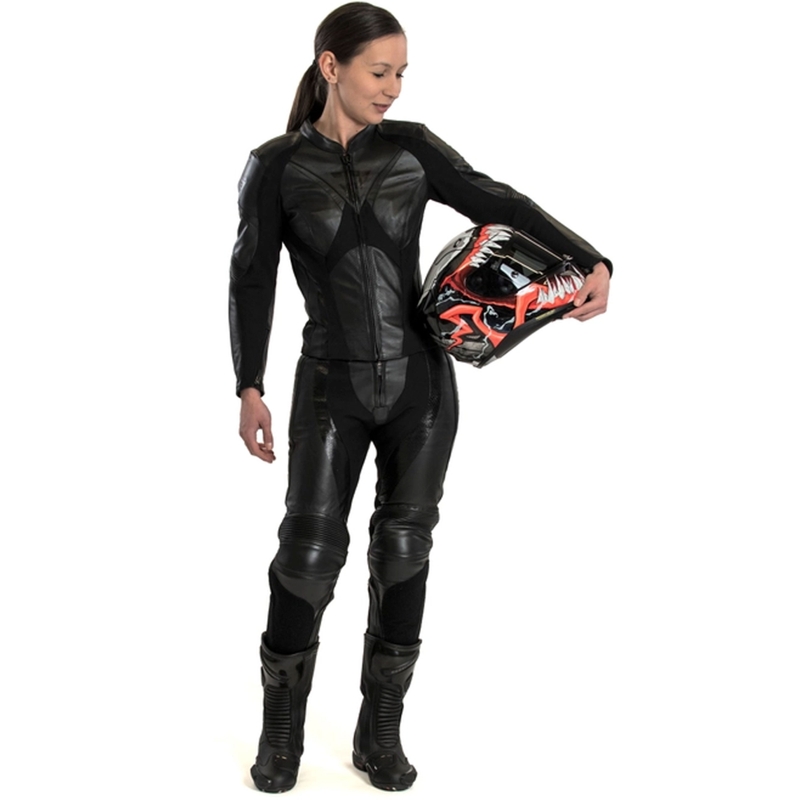 Traje de moto para mujer Rebelhorn Rebel negro
