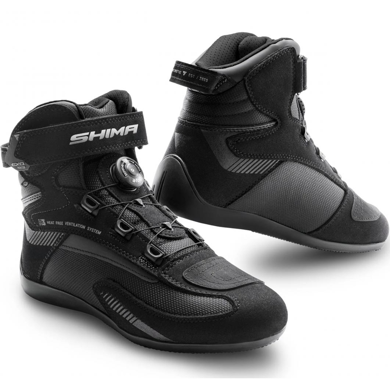 Botas de moto para mujer Shima Exo negras