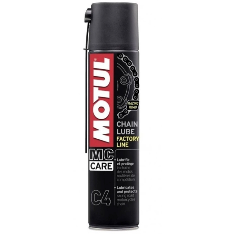 Lubricante en spray para cadenas Motul C4 Lube Factory Line, 400 ml