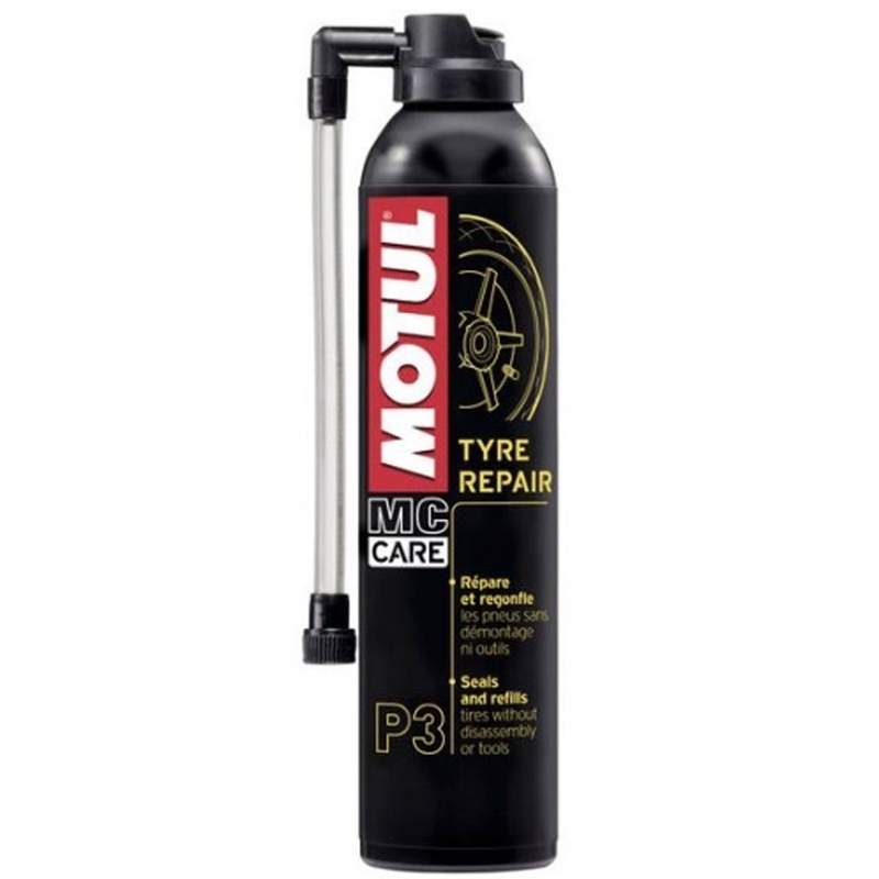 Spray reparador de neumáticos Motul P3 Reparación de neumáticos 300 ml