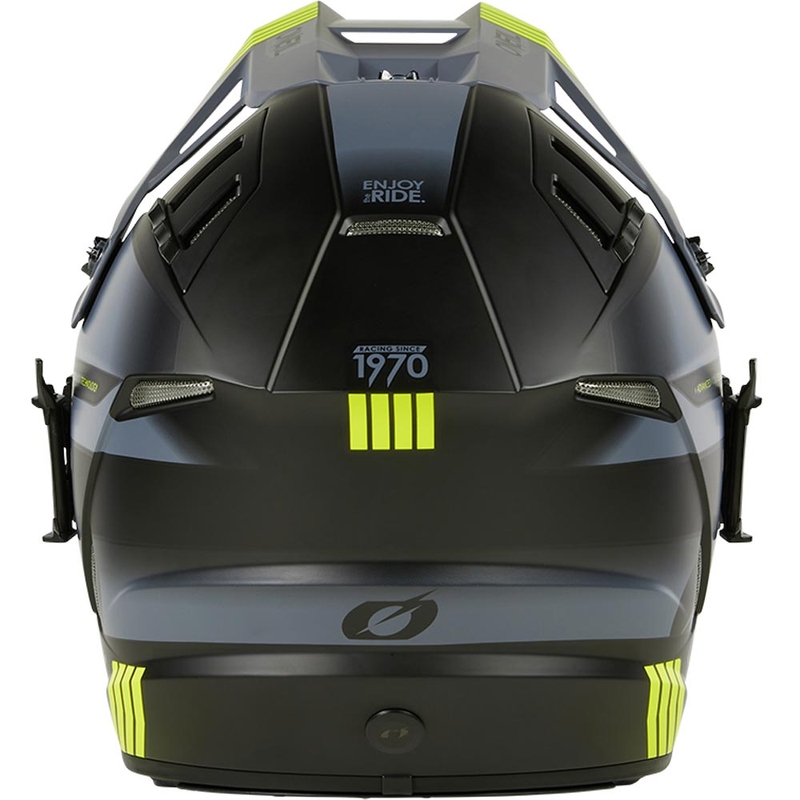 Casco de motocross O´Neal EX-SRS Hitch negro-gris-amarillo flúor